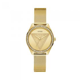 Guess+Ladies+Tri+Glitz+Mesh+Strap+Watch