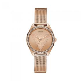 Guess+Ladies+Tri+Glitz+Mesh+Strap+Watch