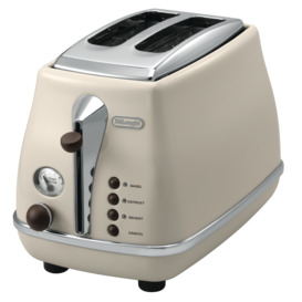 Icona-Vintage-2-Slice-Beige-Toaster on sale