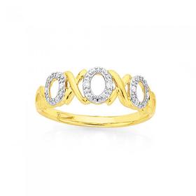 9ct-Gold-Diamond-Dress-Ring on sale