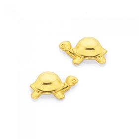 9ct-Gold-Turtle-Stud-Earrings on sale