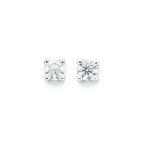 9ct-White-Gold-Diamond-Stud-Earrings on sale