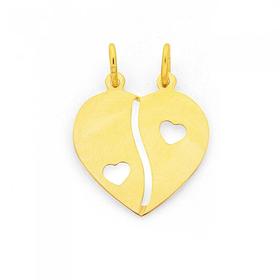 9ct-Gold-Heart-Break-Pendant on sale