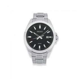 Seiko+Gents+Stainless+Steel+Tone+Watch