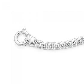 Silver-20cm-Curb-Bracelet on sale