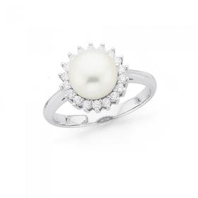 Sterling-Silver-Cult-Freshwater-Pearl-Cluster-Ring on sale