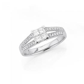 18ct-White-Gold-Diamond-Ring on sale