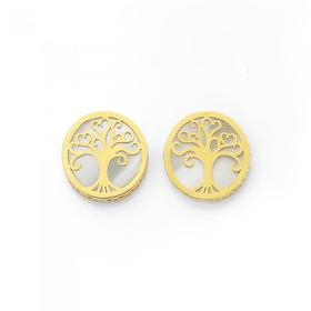 9ct-Gold-Mother-Of-Pearl-Studs on sale