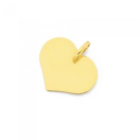 9ct-Gold-Heart-Disc-Pendant on sale