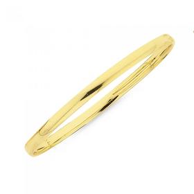 9ct-Gold-45mm-Solid-Childrens-Bangle on sale