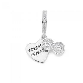 Sterling-Silver-Your-Story-CZ-Forever-Friends-Bead on sale