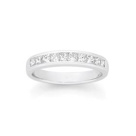 18ct-White-Gold-Diamond-Band on sale