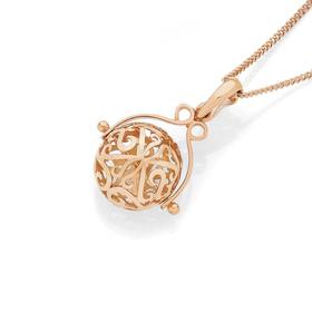 9ct+Rose+Gold+Spinner+Pendant