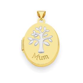 9ct+Gold+Two+Tone+%27Mum%27+Locket