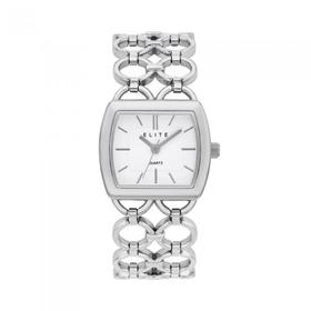 Elite+Ladies+Silver+Tone+Watch