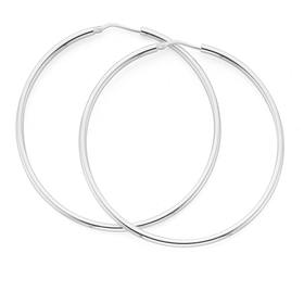 Silver-50mm-2mm-Gypsy-Hoop-Earrings on sale