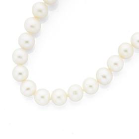 9ct+Gold+Cultured+Freshwater+Pearl+Necklet