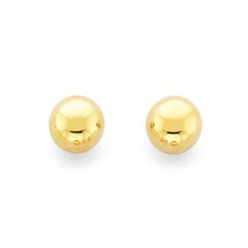9ct-Gold-5mm-Ball-Stud-Earrings on sale