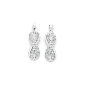 Silver+CZ+Pav%26amp%3B%23195%3B%26amp%3B%23169%3B+Infinity+Drop+Earrings