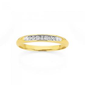 9ct-Gold-Diamond-Band on sale