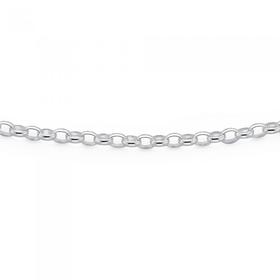 Silver-50cm-Oval-Belcher-Chain on sale