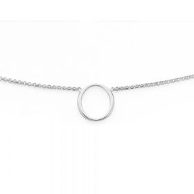 Silver-Fine-Circle-Choker-Necklet on sale