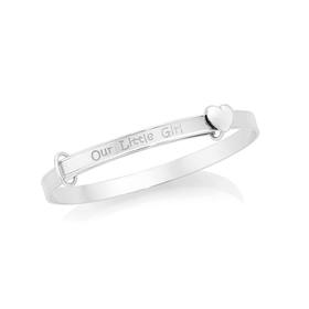 Silver-Childs-Our-Little-Girl-Expandable-Bangle on sale