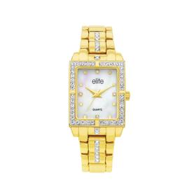 Elite+Ladies+Gold+Tone+Watch