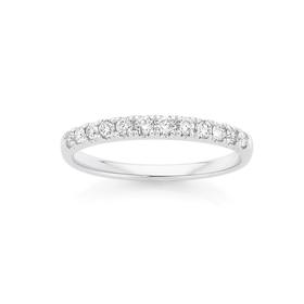 9ct-White-Gold-Diamond-Band on sale