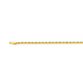 9ct+Gold+45cm+Rope+Chain