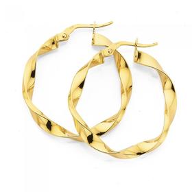 9ct-20mm-Twist-Hoops on sale