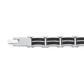 Stainless-Steel-Double-Black-Track-Bracelet on sale