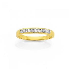 9ct+Gold+Diamond+Anniversary+Band