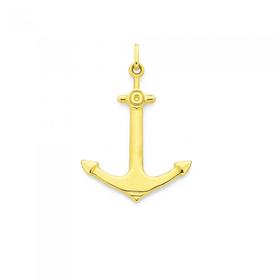 9ct-Gold-Anchor-Pendant on sale