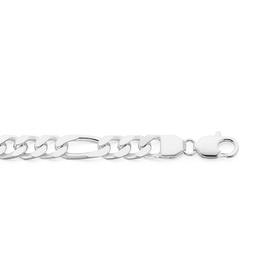 Silver-22cm-31-Figaro-Bracelet on sale