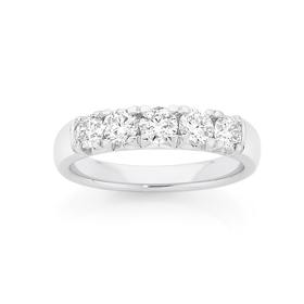 18ct-White-Gold-Diamond-Anniversary-Band on sale