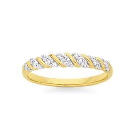 9ct+Gold+Diamond+Anniversary+Band