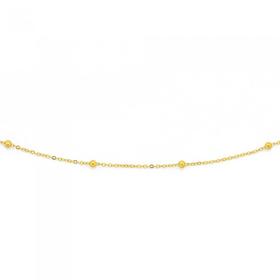 9ct-45cm-Beaded-Fine-Trace-Chain on sale