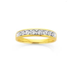 9ct-Gold-Diamond-Band on sale