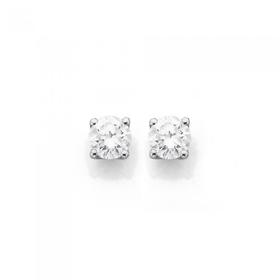 9ct-White-Gold-Diamond-Stud-Earrings on sale