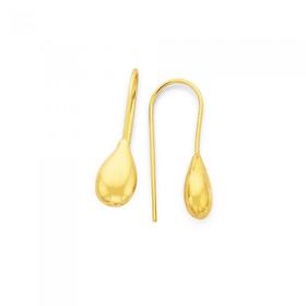 9ct-Gold-Pear-Drop-Earrings on sale