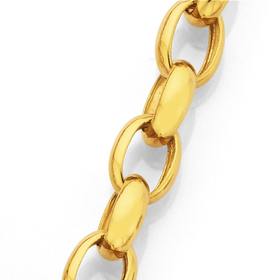 9ct-Gold-48cm-Solid-Belcher-Bolt-Ring-Necklet on sale