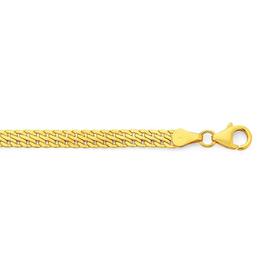 9ct-Gold-19cm-Herringbone-Link-Bracelet on sale