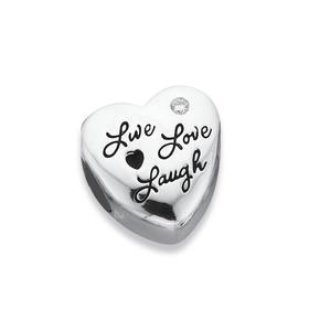 Silver-Your-Story-Live-Laugh-Love-Heart-Bead on sale