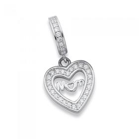 Silver-Your-Story-Mum-in-Cubic-Zirconia-Heart-Drop-Charm on sale