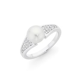 Silver+%26amp%3B+Cultured+Freshwater+Pearl+With+Pav%26amp%3B%23195%3B%26amp%3B%23169%3B+CZ+Ring