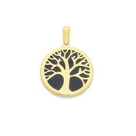 9ct-Gold-Onyx-Pendant on sale