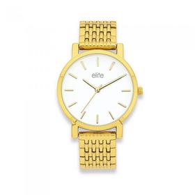 Elite+Ladies+Gold+Tone+Watch