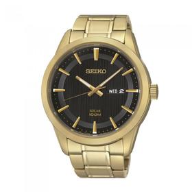 Seiko++Mens+Gold+Daywear+%28Model%3A+SNE368P-9%29