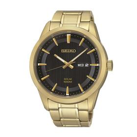 Seiko++Mens+Gold+Daywear+%28Model%3A+SNE368P-9%29